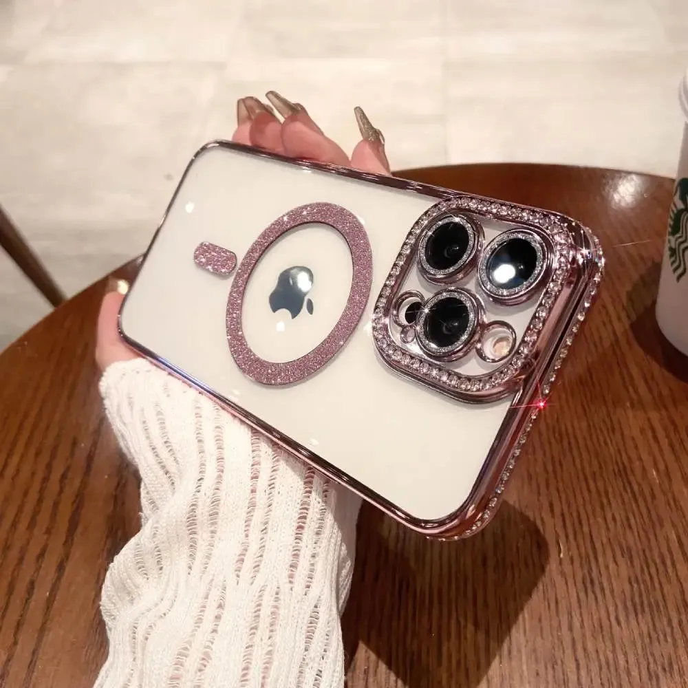 Diamond Sparkle MagSafe Case With Camera Protection