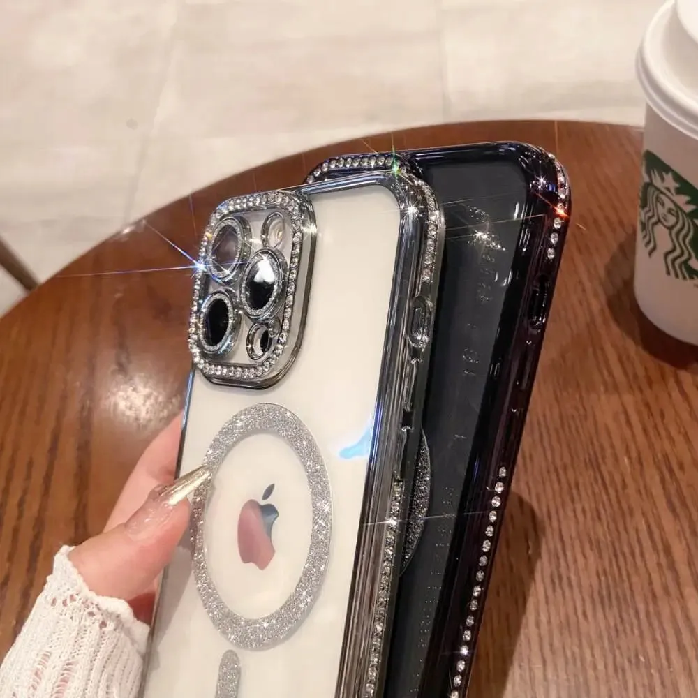 Diamond Sparkle MagSafe Case With Camera Protection