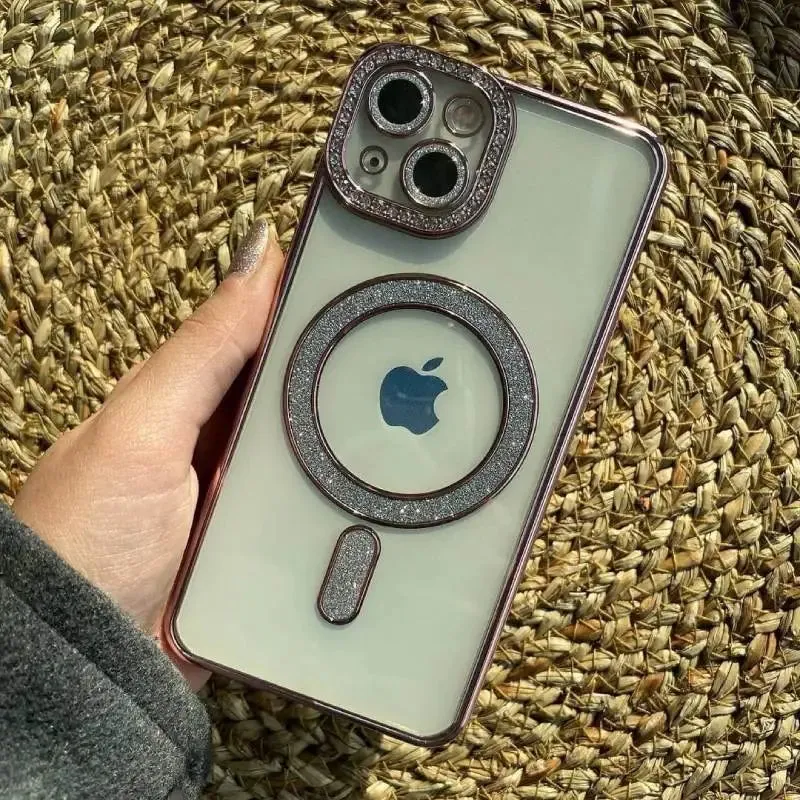 Diamond Sparkle MagSafe Case With Camera Protection