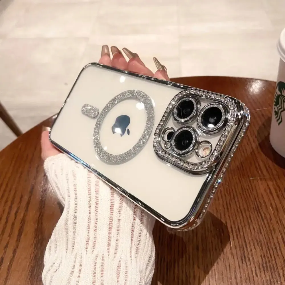 Diamond Sparkle MagSafe Case With Camera Protection