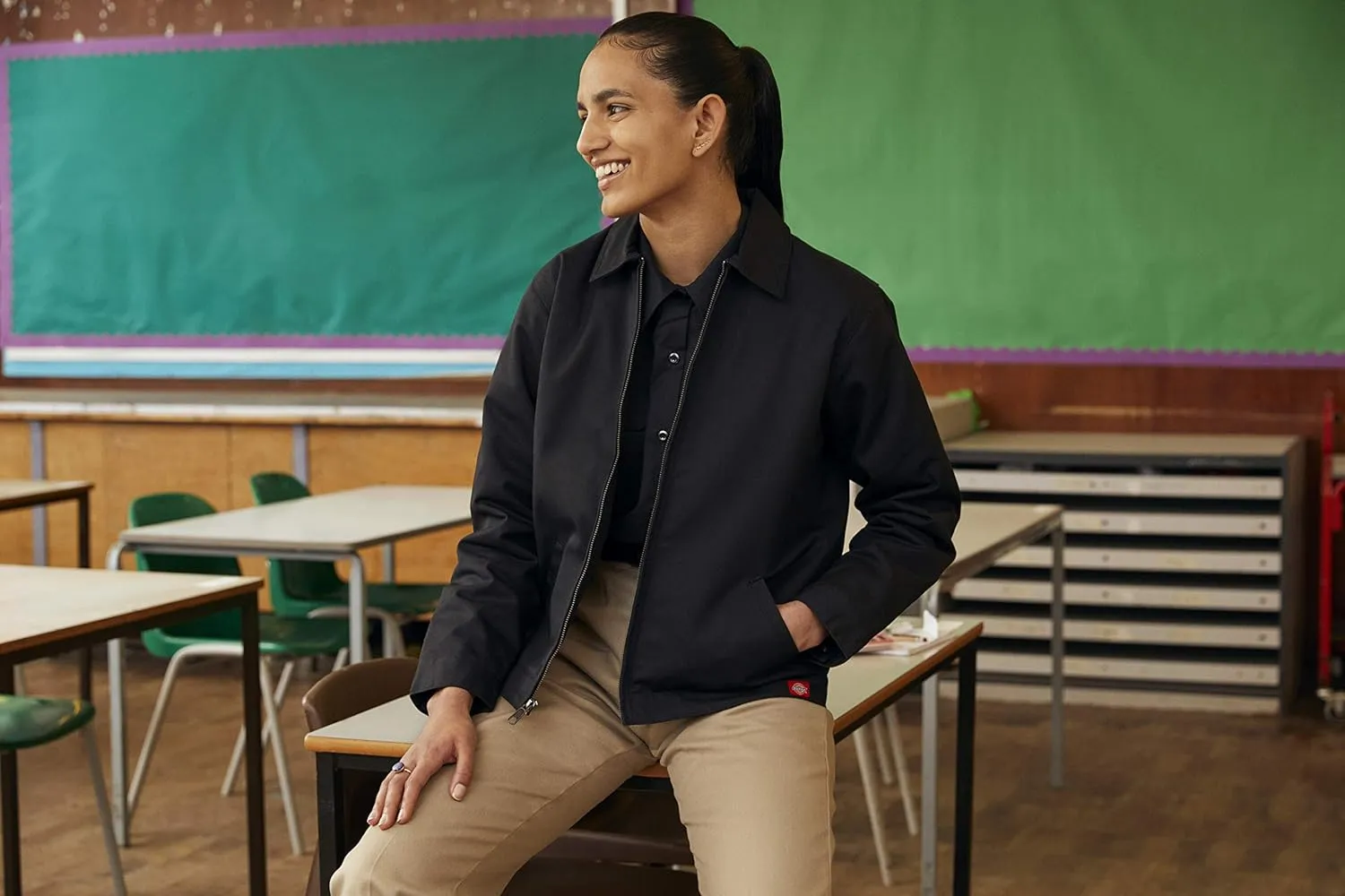 Dickies Women's Original Work Pant with Wrinkle And Stain Resistance