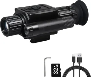 Digital Night Vision Monocular HD 1080P Infrared Night Vision Scope with 5X AI Zoom Video Recording, Hunting Night Vision Camera for Surveillance & Wildlife Observation