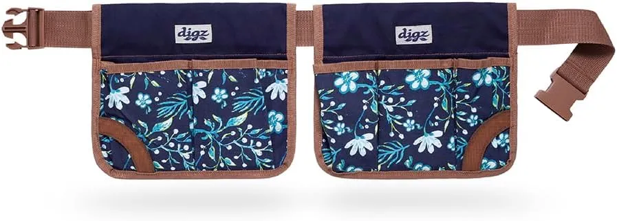 Digz Women's Floral Gardening Belt, Blue, Einheitsgröße