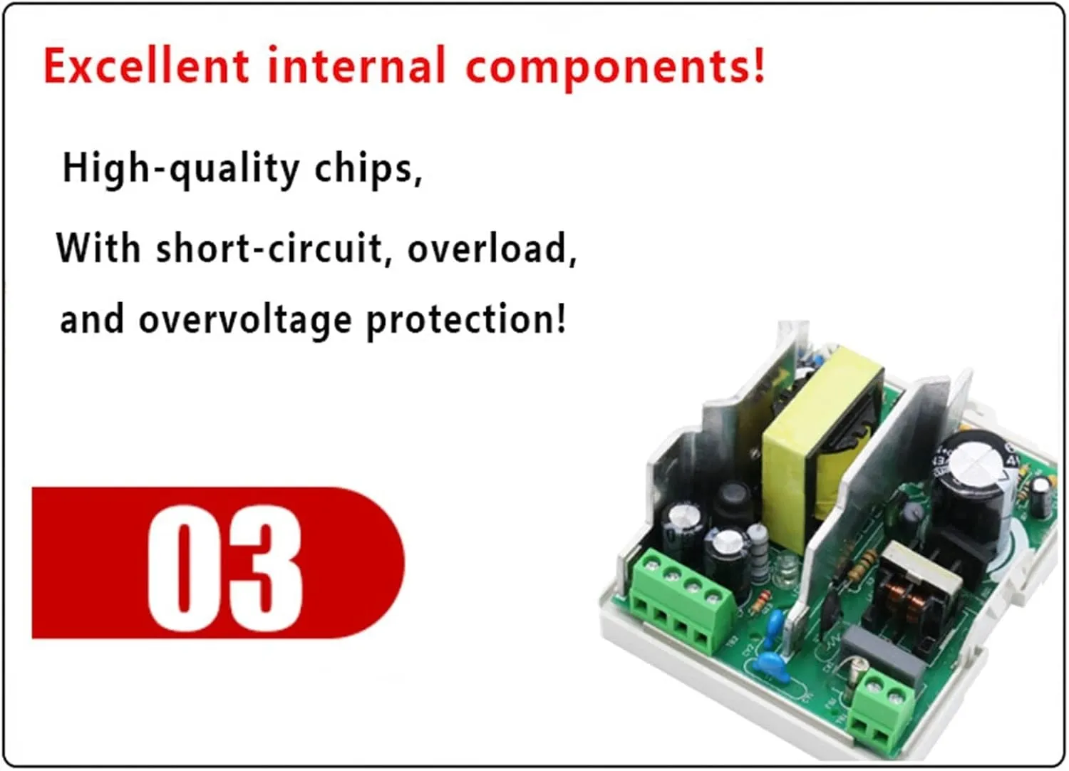 DIN Rail Switching Power Supply DR-15W 30W 45W 60W Single Output 5V 12V 24V AC DC Converter Power Switch Input 110/240VAC (Size : 24V, Color : 45W)