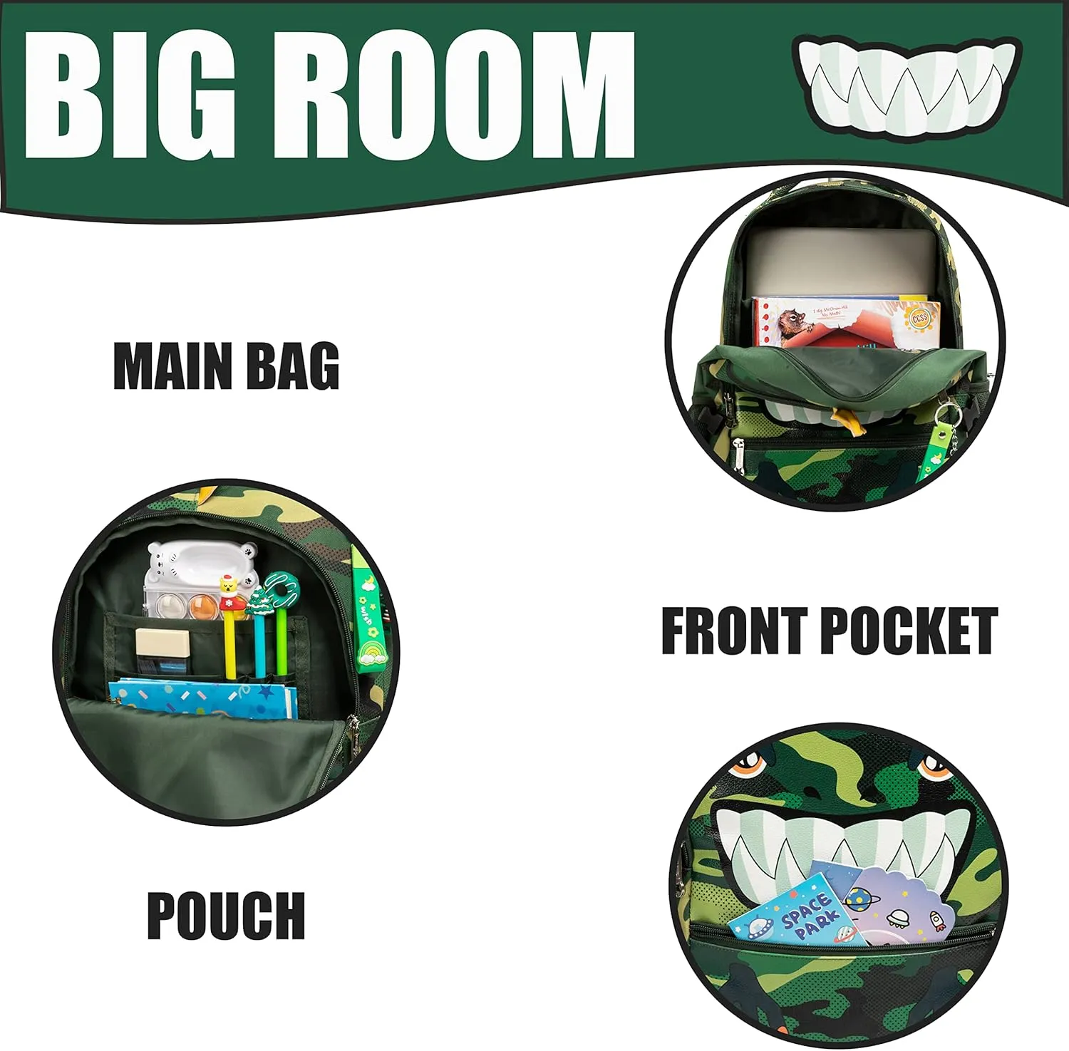 Dinosaur Rolling Backpack Boys Kids Rolling Backpack with Wheels for Boys Wheeled Backpack Carry on Luggage Bookbag with Roller Set for Elementary