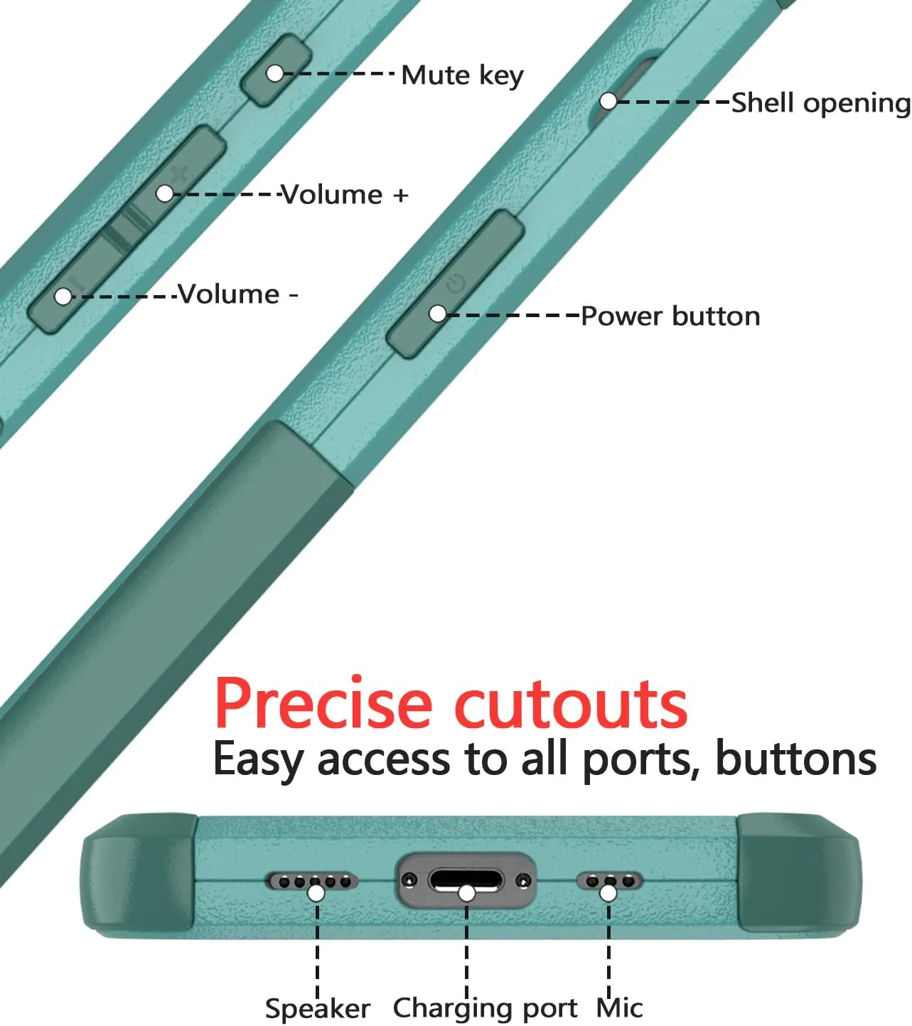 Diverbox for iPhone 16e Case [Compatible with MagSafe] [Shockproof] [Dropproof] [with Screen Protector ] Heavy Duty Protection Phone Case Cover for Apple iPhone 16e 2025 6.1 inch (Teal)
