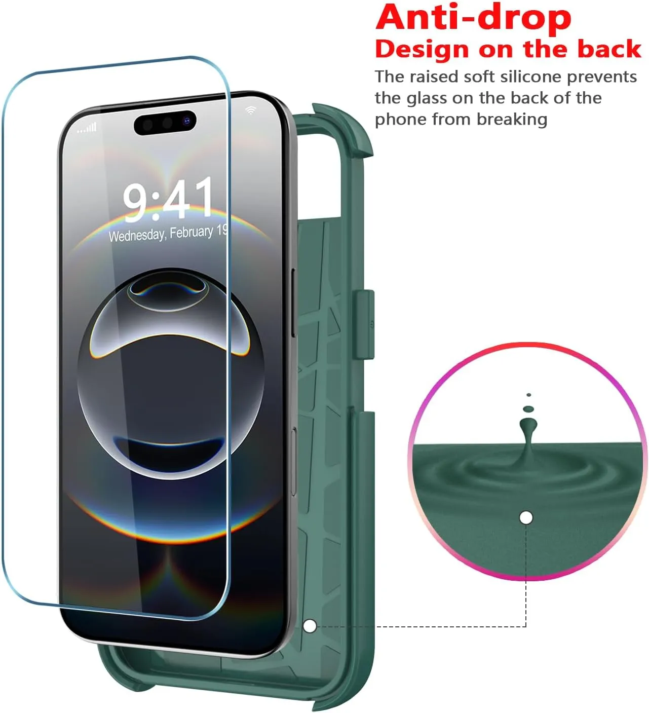 Diverbox for iPhone 16e Case [Compatible with MagSafe] [Shockproof] [Dropproof] [with Screen Protector ] Heavy Duty Protection Phone Case Cover for Apple iPhone 16e 2025 6.1 inch (Teal)