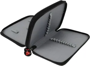 DOITOOL Nail Kit Travel Organizer - Nail Polish & Makeup Brush Holder - Japanese-style Fabric Case
