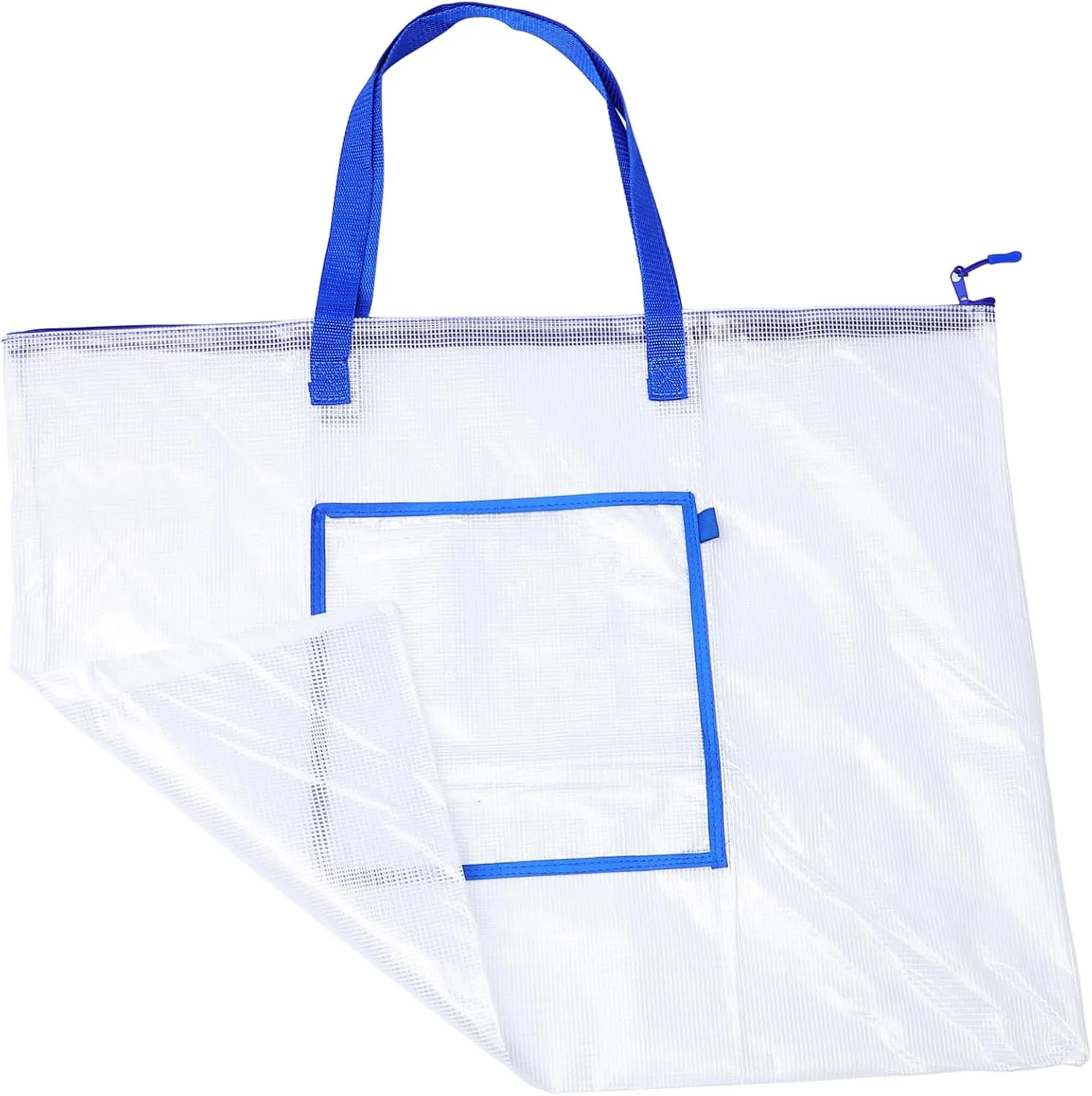 DOITOOL Poster Board Organizer Bag Transparent Art Portfolio Holder with Durable Zipper Carrying Straps for Posters Bulletin Boards Classroom Projects and Artworks present for Holidays