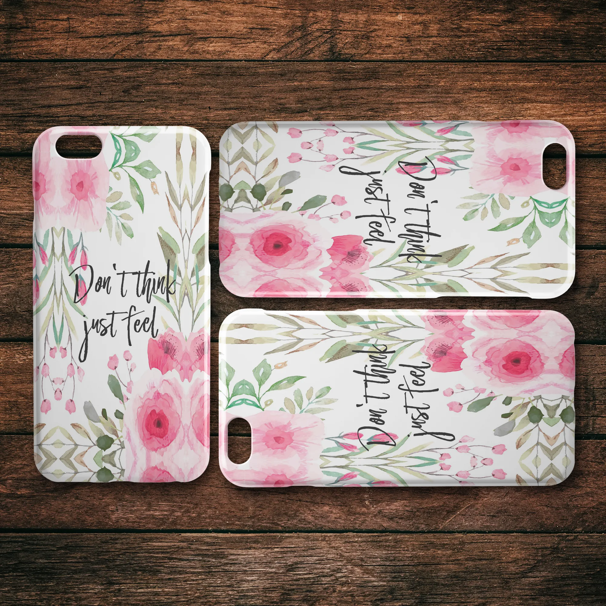 Don't Think Just Feel Spring iPhone Case