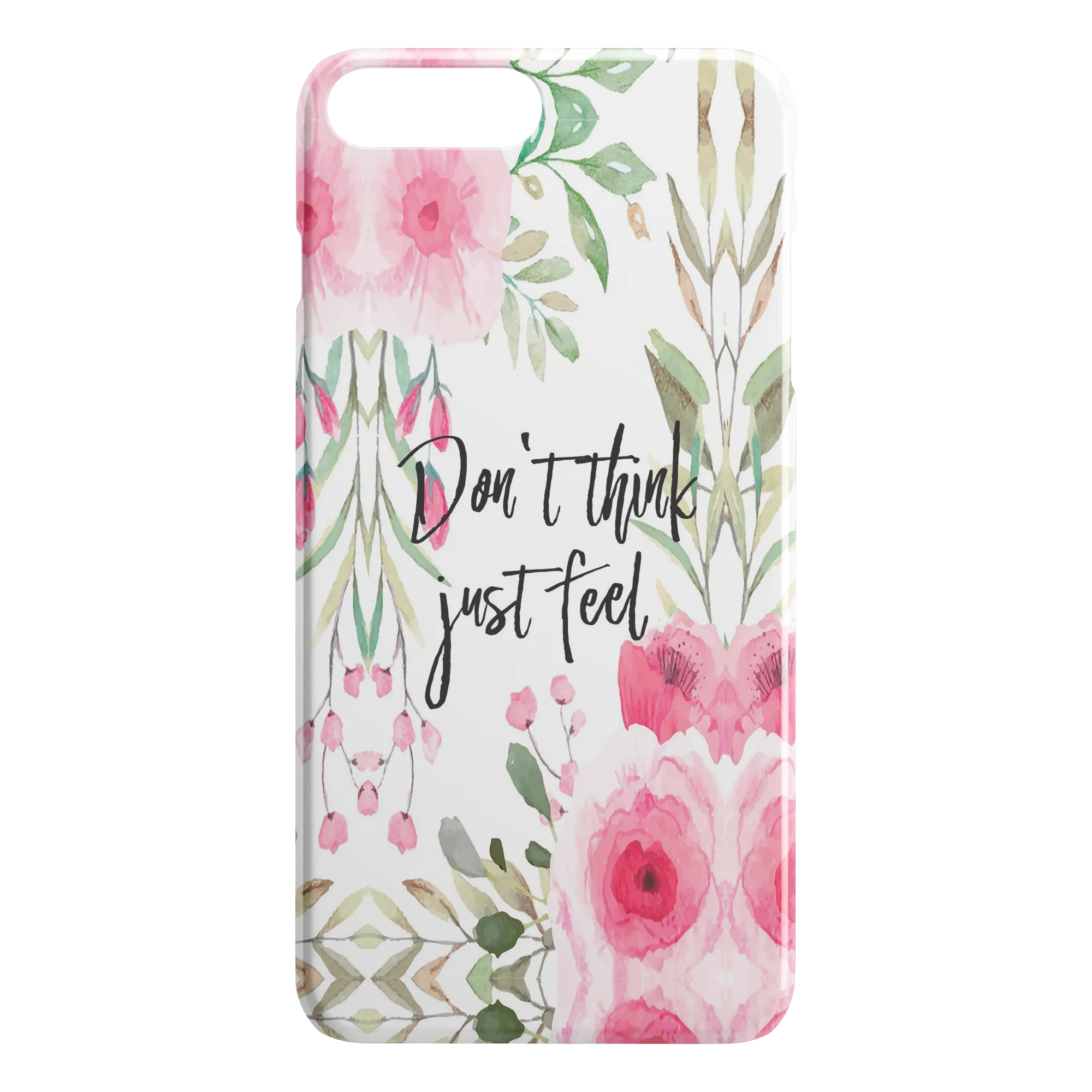 Don't Think Just Feel Spring iPhone Case