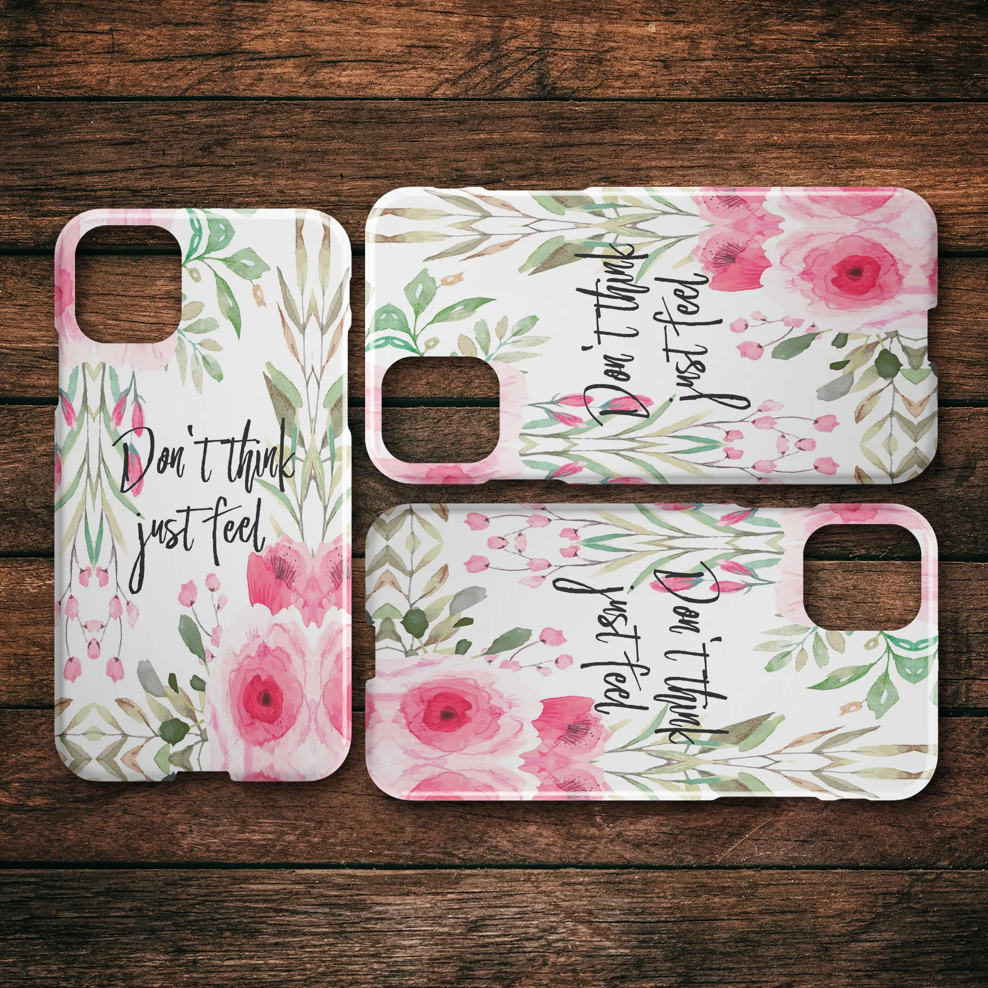 Don't Think Just Feel Spring iPhone Case