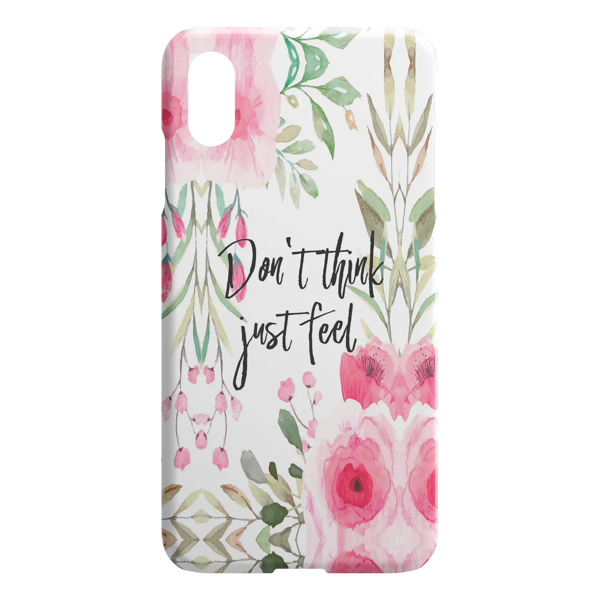 Don't Think Just Feel Spring iPhone Case