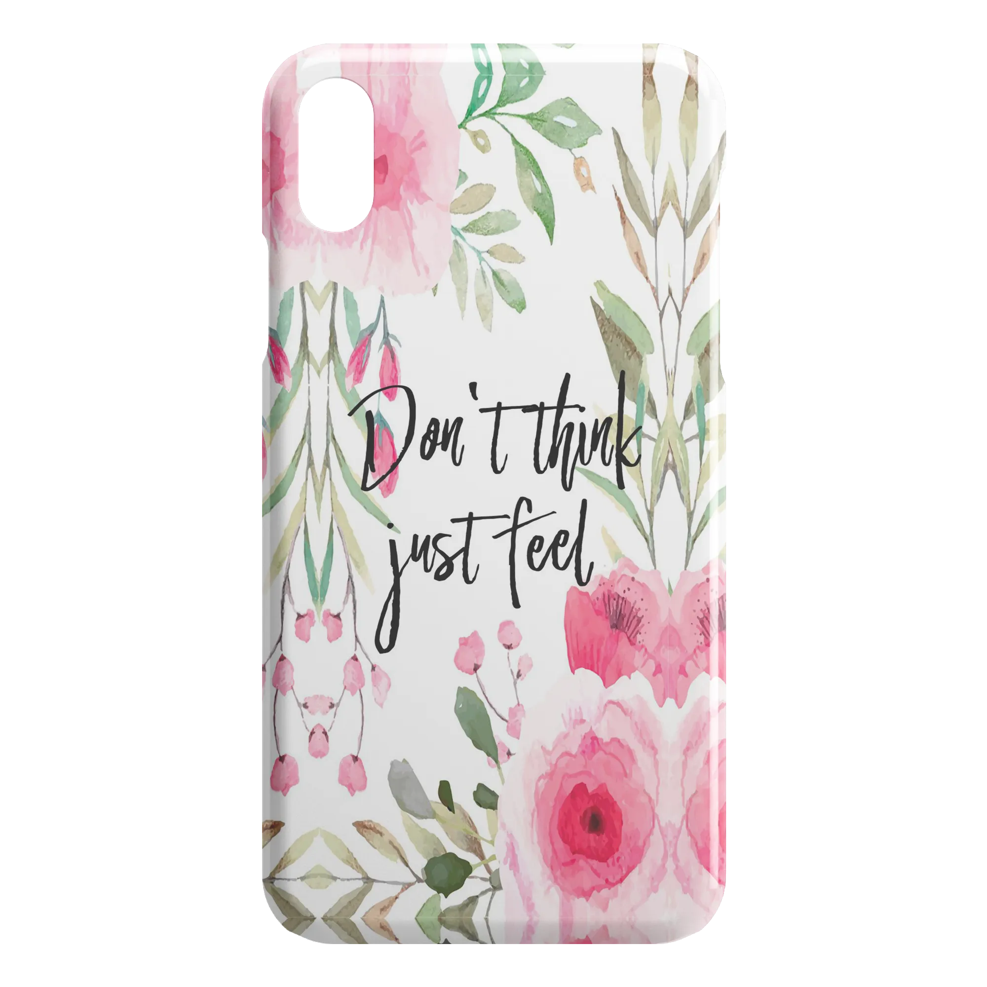 Don't Think Just Feel Spring iPhone Case