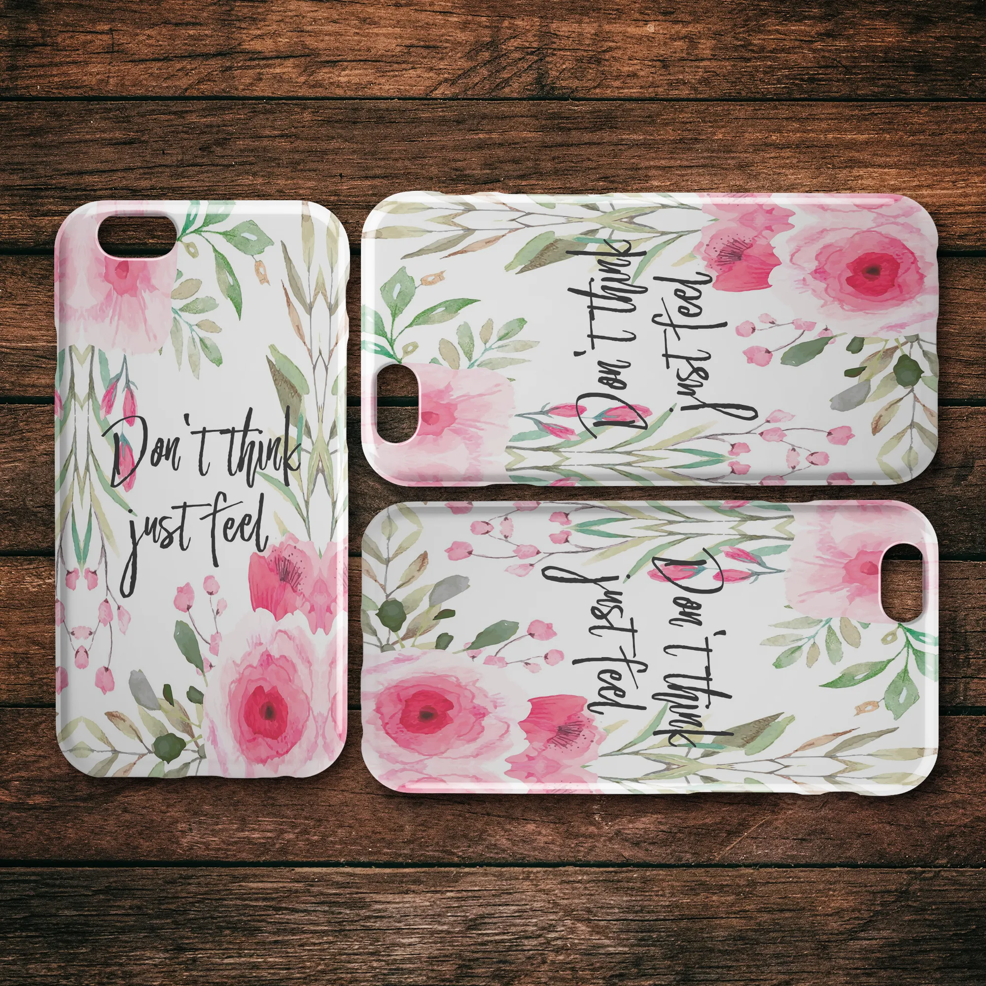 Don't Think Just Feel Spring iPhone Case