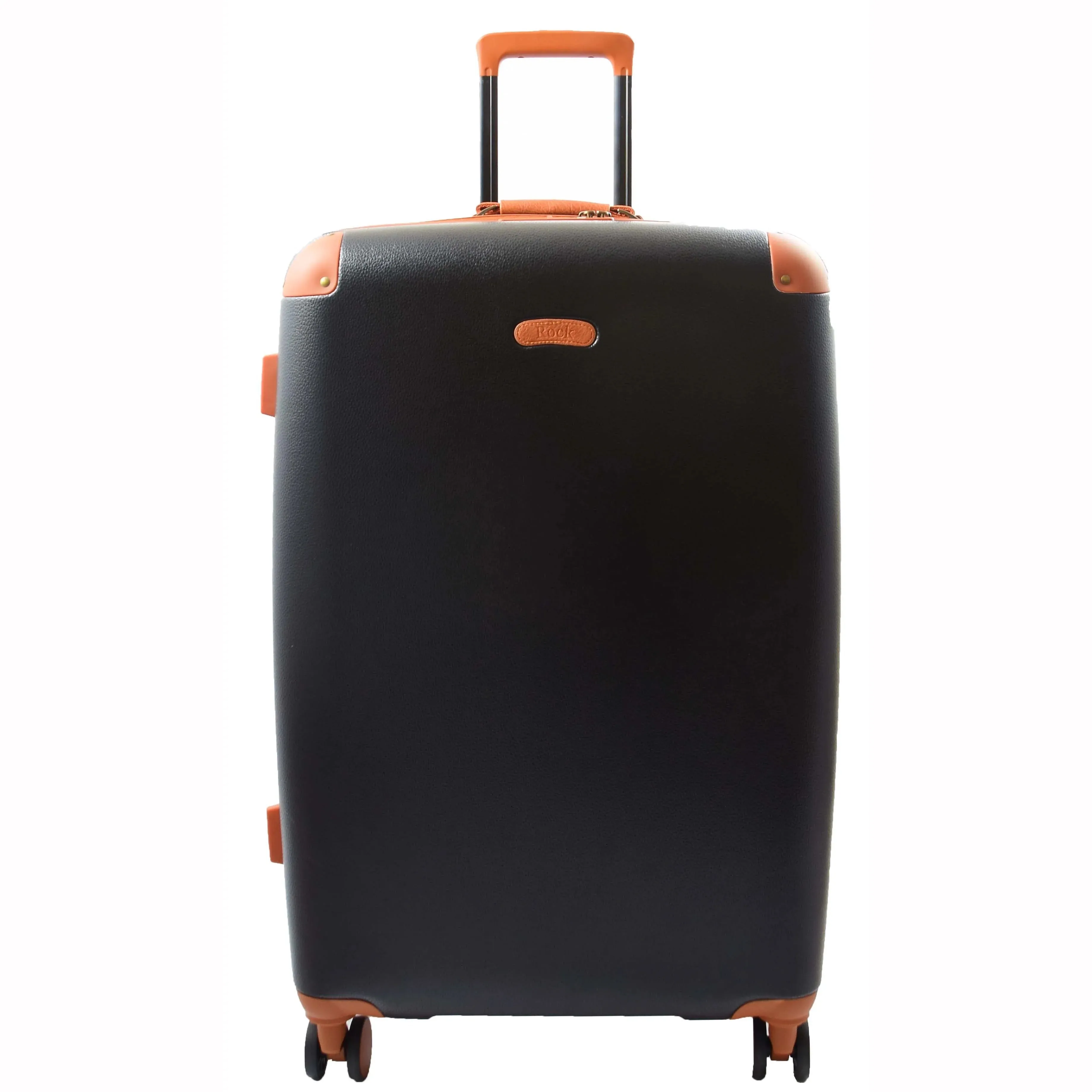 DR512 Luggage Spinner 8 Wheeled With Expandable PC ABS Black