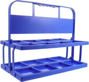Drink Carrier with Handle Foldable Beverage Caddy for Bottles Durable Material Sports Hydration Rack for Team Events Outdoor Activities and Catering