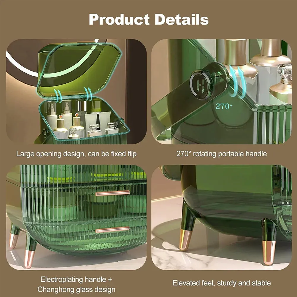 Dustproof Makeup Organizer with Drawers