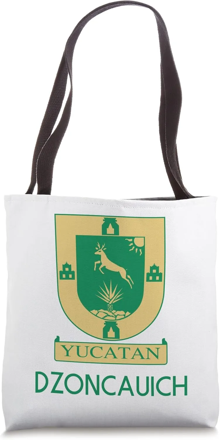 Dzoncauich Yucatan Estado De Mexico Escudo Eagle Aguila Tote Bag