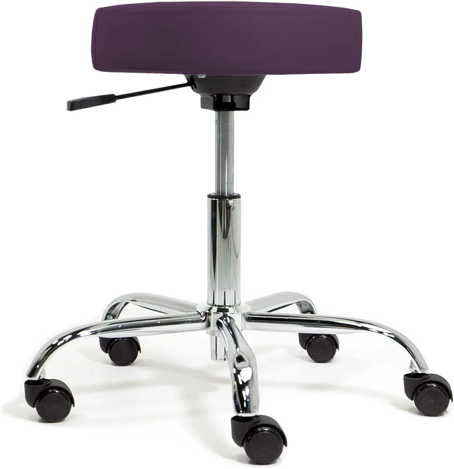EARTHLITE Pneumatic Massage Salon Drafting Stool - No Leaking (vs. Hydraulic), Adjustable, Rolling, CFC-Free / Medical Spa Facial Chair