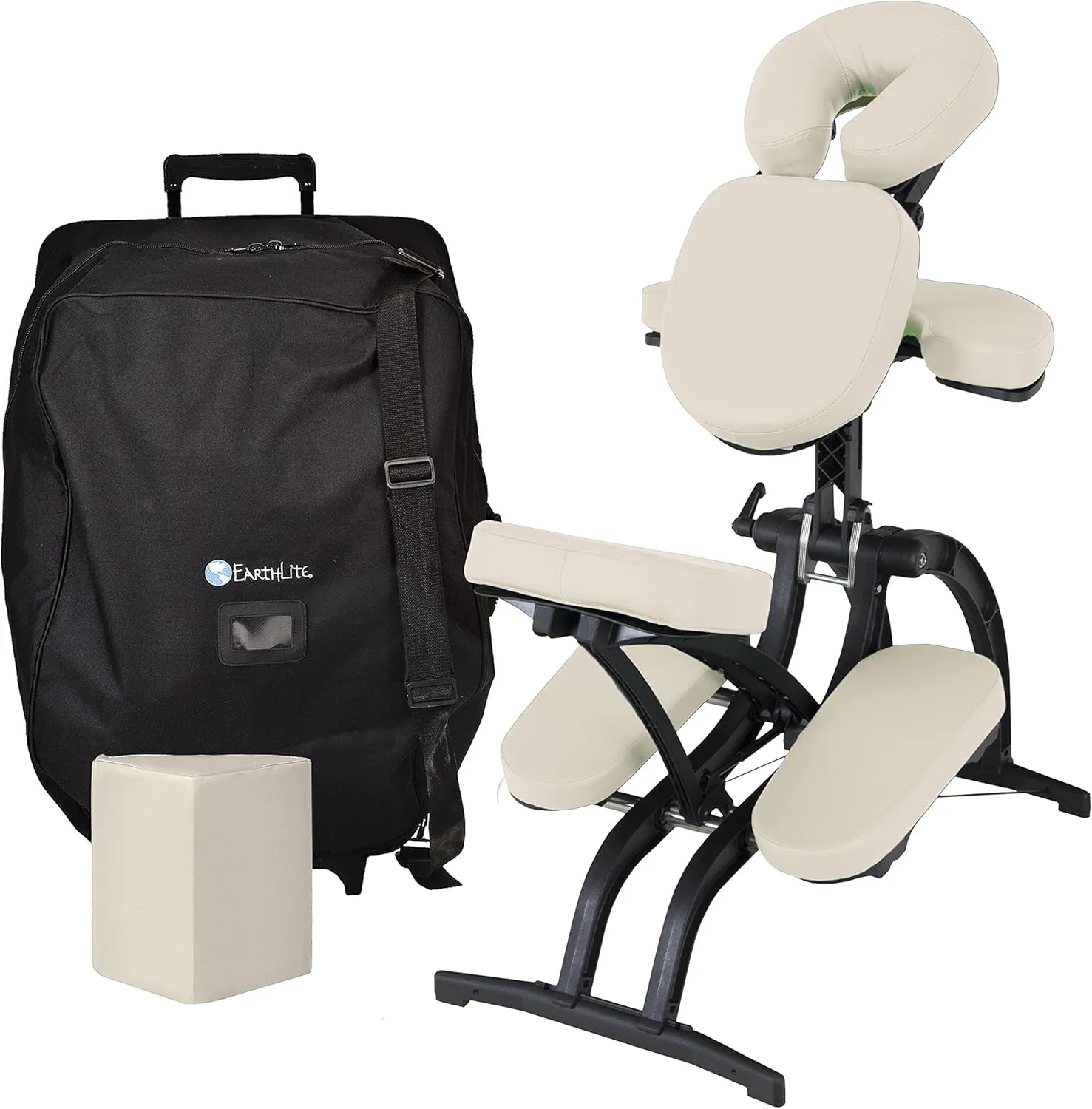 EARTHLITE Portable Massage Chair AVILA II - Premium Folding Spa/Massage/Tattoo Chair incl. Rolling Carry Case