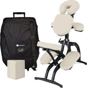 EARTHLITE Portable Massage Chair AVILA II - Premium Folding Spa/Massage/Tattoo Chair incl. Rolling Carry Case