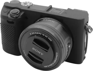 Easy Hood Case for Sony Alpha A6100 A6300 A6400 ILCE-6100 ILCE-6300 ILCE-6400 Digital Camera, Anti-Scratch Soft Silicone Housing Protective Cover Protector Skin (Black)