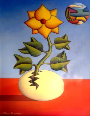 Egg With Emerging Flower