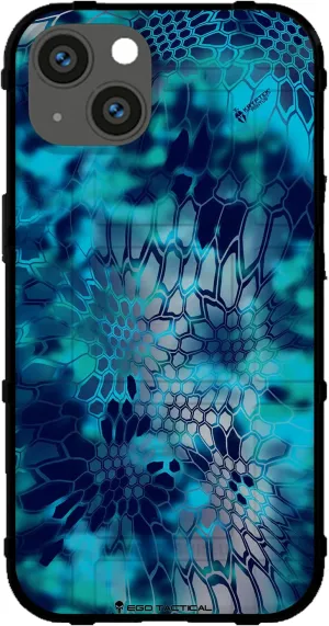 EGO TACTICAL Limited Edition iPhone 14 Rugged Shield Case [6.1" Screen] Printed in The USA Official Kryptek Pontus Camouflage