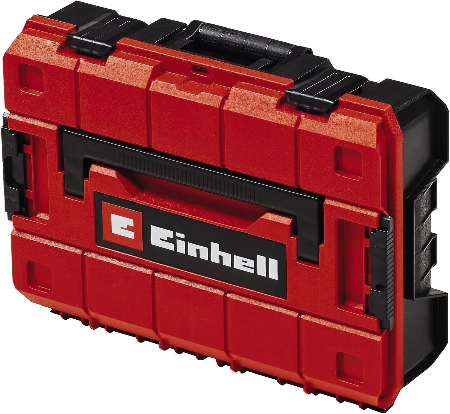 Einhell E-Case S-F System Case for Universal Storage of Tools, 44 x 32 x 13 cm External Dimensions, Max. 25 kg Load, Splashproof, Stackable, Includes Grid Foam