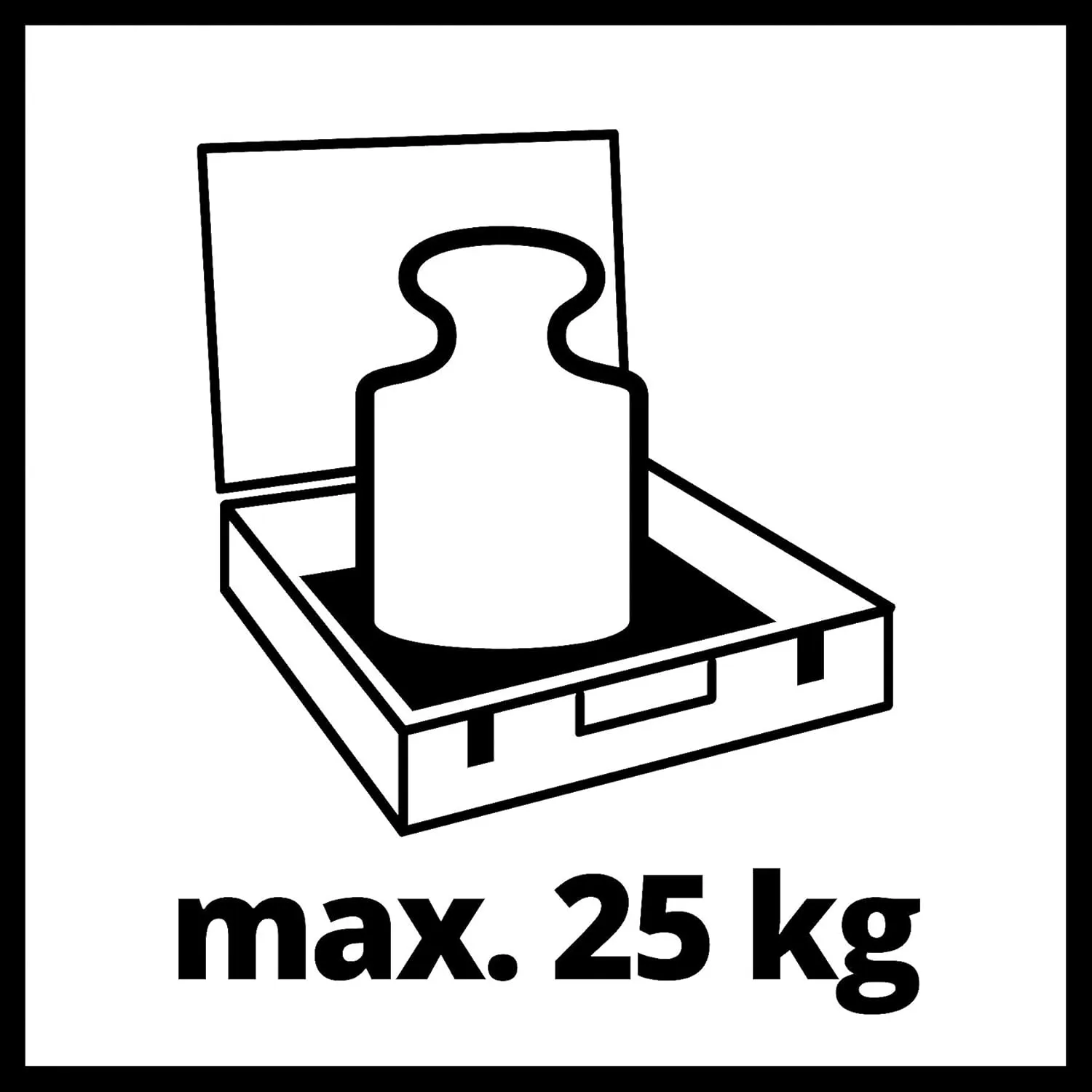 Einhell E-Case S-F System Case for Universal Storage of Tools, 44 x 32 x 13 cm External Dimensions, Max. 25 kg Load, Splashproof, Stackable, Includes Grid Foam