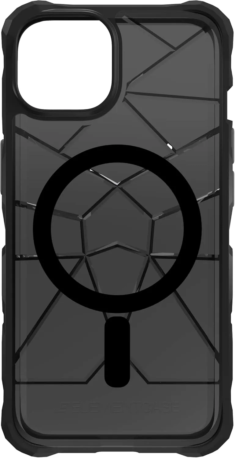 Element Case Special Ops MagSafe for iPhone 14 (6.1") - MagSafe Compatible, Rugged, Lightweight, and Mil-Spec Drop Tested - Smoke/Black - (EMT-322-263FQ-01)