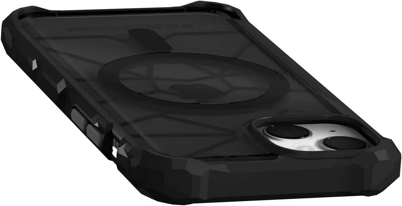 Element Case Special Ops MagSafe for iPhone 14 (6.1") - MagSafe Compatible, Rugged, Lightweight, and Mil-Spec Drop Tested - Smoke/Black - (EMT-322-263FQ-01)