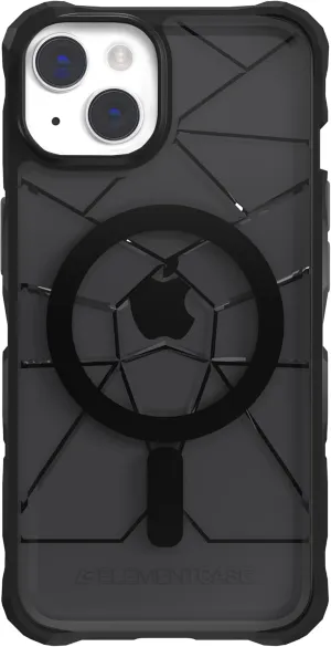 Element Case Special Ops MagSafe for iPhone 14 (6.1") - MagSafe Compatible, Rugged, Lightweight, and Mil-Spec Drop Tested - Smoke/Black - (EMT-322-263FQ-01)