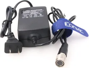 Eonvic 12V 2A Basler AVT GIGE Camera Power Adapter Hirose 12-Pin Female AC DC Power Supply Adapter