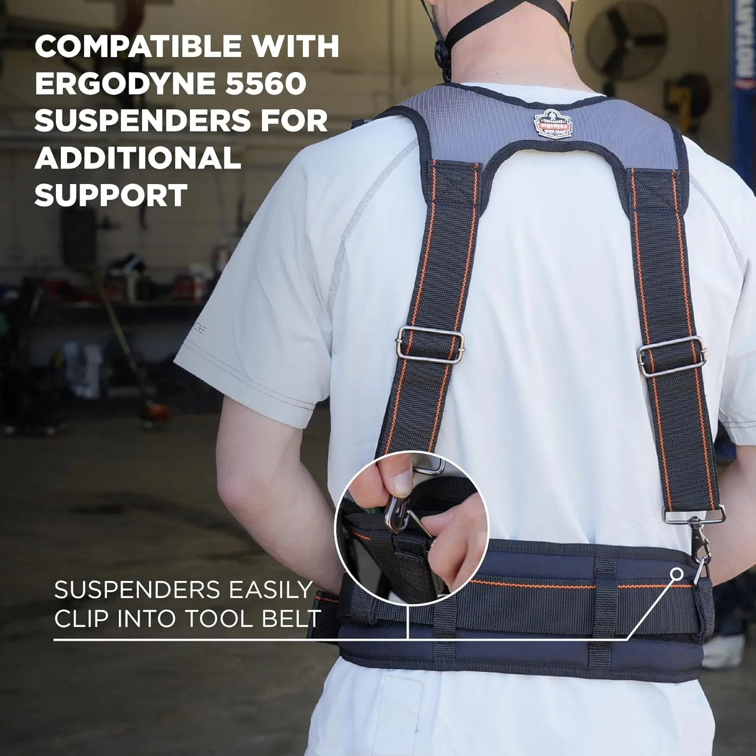 Ergodyne Arsenal 5555 5-Inch Padded Base Layer Tool/Work Belt, 2-XL,Black