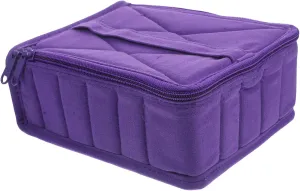 Essential Oil Organizer Bag Durable Storage Container for Travel to Bottles for Essential Oils Nail Polish Convenient and Portable Design Stylish Purple Color Random Color