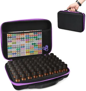 Essential Oil Storage Organizer,60 Bottle Essential Oils Case, Essential Oils Holders Organizer Essential Oil Bag Holds 5-15ml Oils Bottle,Compatible with do Terra,Young Living,Vallejo,Army Painter