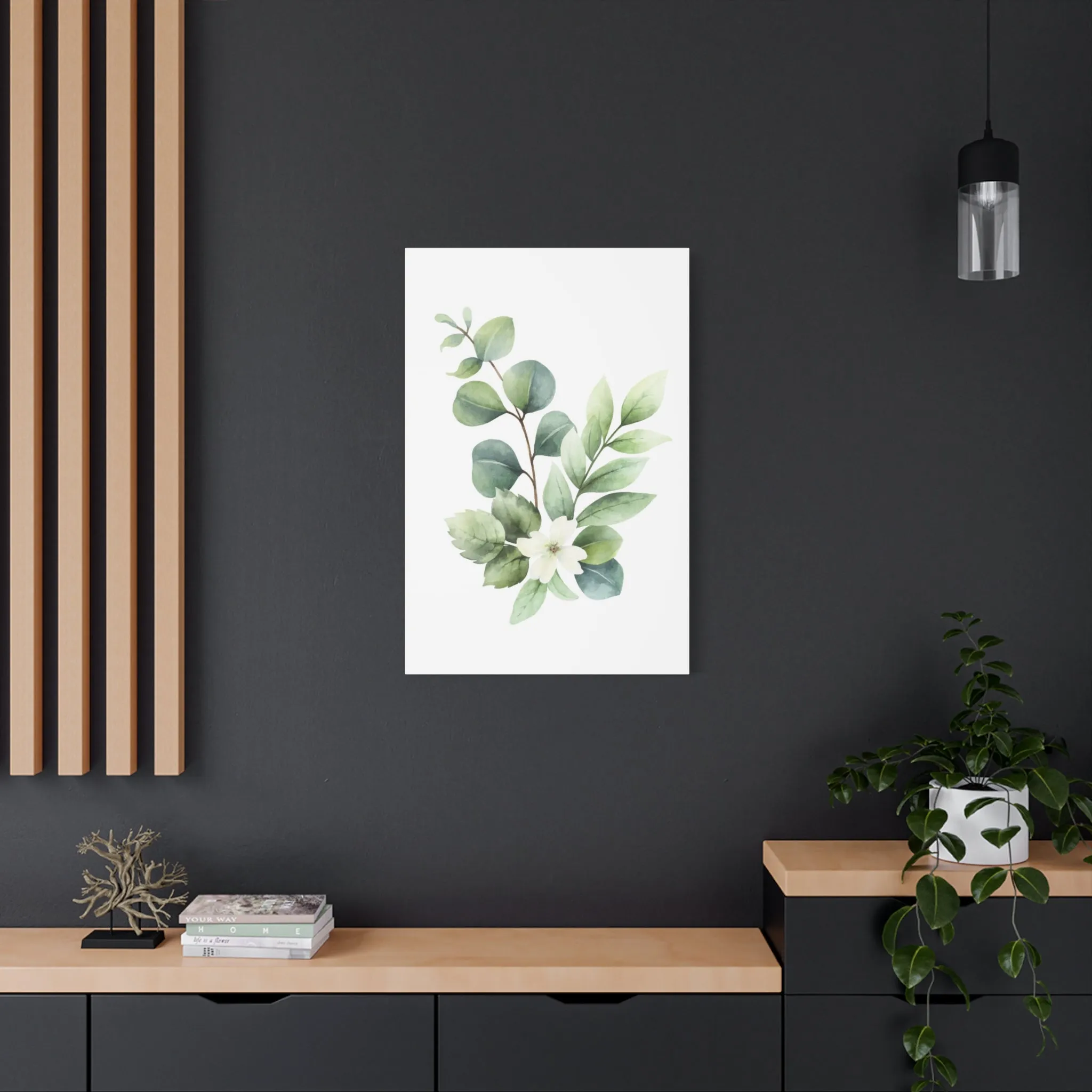 Eucalyptus Plant Light Wall Art & Canvas Prints