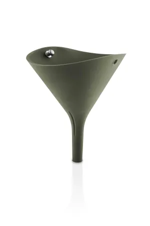 EVA SOLO | Green Tools Folding Funnel | Save Space in Your Kitchen Drawer with The Foldable Funnel | Danish Design & Functionality | Green