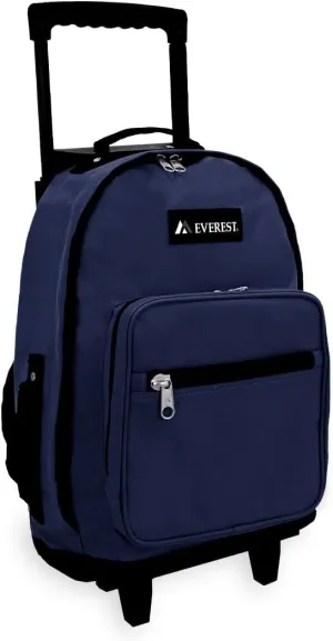 Everest Wheeled Backpack - Standard, Navy, One Size