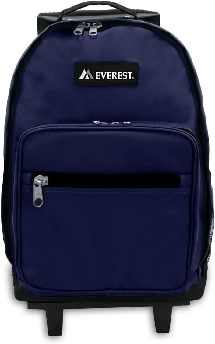 Everest Wheeled Backpack - Standard, Navy, One Size