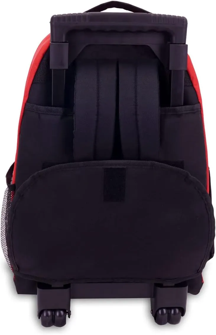 Everest Wheeled Backpack - Standard, Red, One Size,1045WH-RD/BK