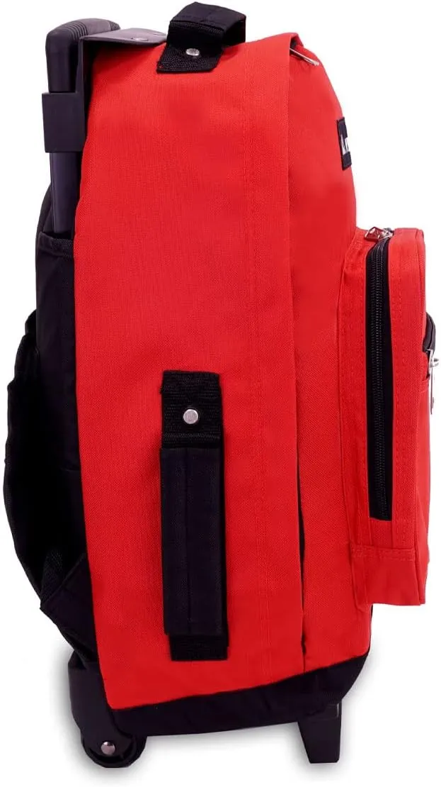 Everest Wheeled Backpack - Standard, Red, One Size,1045WH-RD/BK