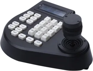 EVERSECU Mini Analog PTZ Camera Keyboard with 4D Joystick, PTZ Speed Dome Camera Controller with RS485 Input