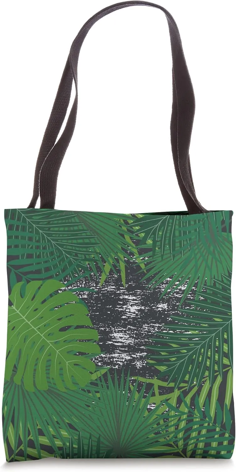 Exotic Nature Tropical Forest Plant Leaves Rainforest Jungle Tote Bag