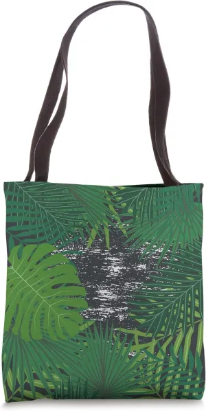 Exotic Nature Tropical Forest Plant Leaves Rainforest Jungle Tote Bag