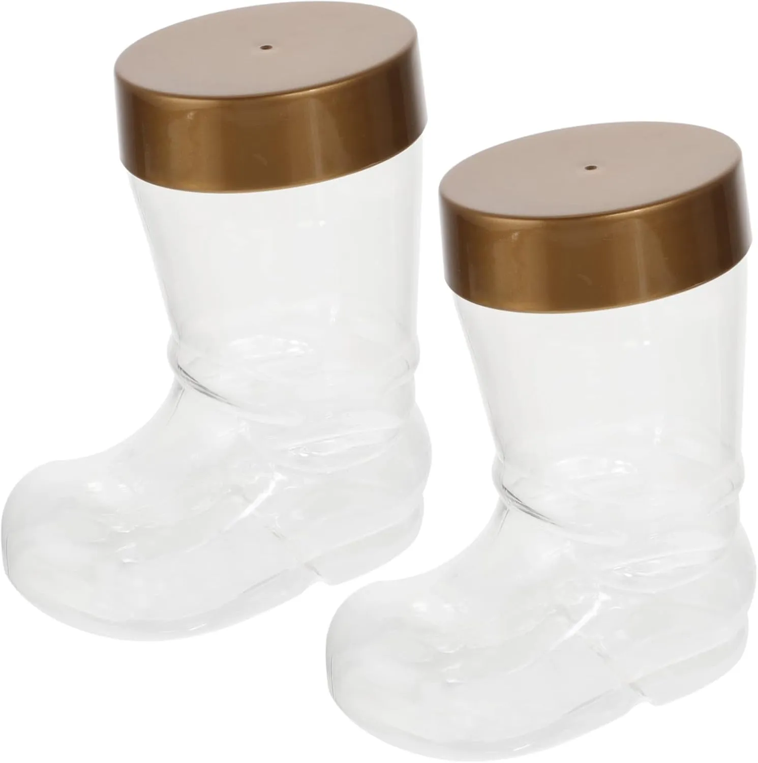 Exquisite Christmas Candy Packaging in Biscuits Jar Boot-shaped Storage Bottles for Xmas