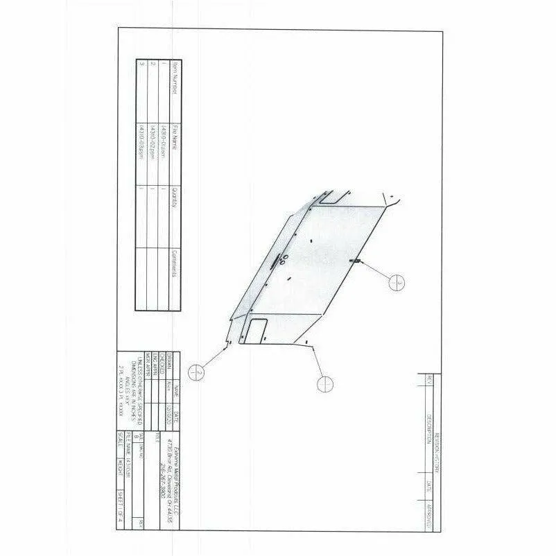 Extreme Metal Products Yamaha Wolverine RMAX 1000 Hard Coated Rear Windshield