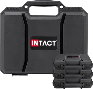 Eylar 11.7" Stacker Series Hard Shell Gun Case with Foam, 4 Case Combo